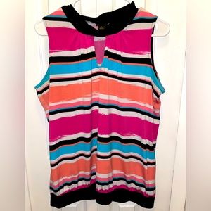 Pull over multi color summer top